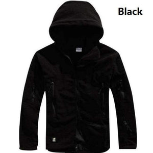 Planet Gates Black / S US Military Fleece Tactical Jacket Men Thermal Outdoors Polartec Warm Hooded Coat Militar Softshell Hike Outerwear Army Jackets