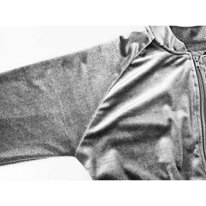 Planet Gates Black / S Velvet Tracksuit Two Piece Set Women Sexy Pink Long Sleeve Crop Top and Pants Suit Fashion Autumn Winter Sweatshirt