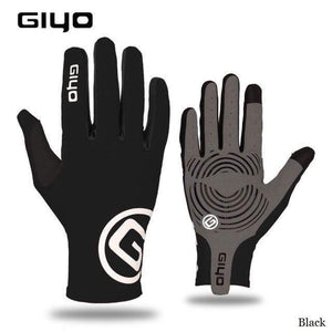 Planet Gates Black / S Wind Breaking Cycling Full Finger Gloves Touch Screen Anti-slip Bicycle Lycra Fabric Mittens Bicicleta Road Bike Long Glove