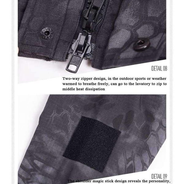 Planet Gates Black / S Windbreaker Hoody Softshell Outdoor Warm hunting Jacket Mandrake Extended Cold Weather Outerwear Kypteck