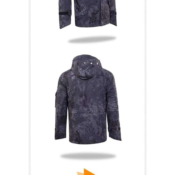 Planet Gates Black / S Windbreaker Hoody Softshell Outdoor Warm hunting Jacket Mandrake Extended Cold Weather Outerwear Kypteck