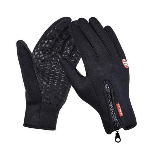 Planet Gates black / S Windstopper Waterproof gloves bike riding gloves winter full finger horse riding gloves warm fishing GEL glove