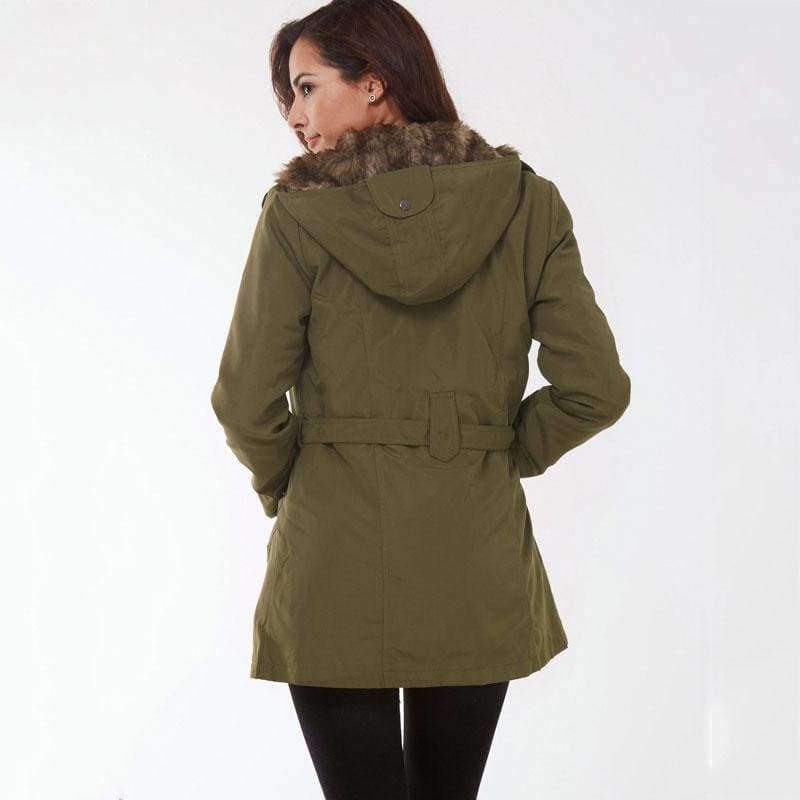 Planet Gates black / S Winter Coat Women Winter Jacket Hooded Slim Cotton Warm Coats Solid England Style Fashion Mid-Length Coat Women