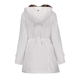 Planet Gates black / S Winter Coat Women Winter Jacket Hooded Slim Cotton Warm Coats Solid England Style Fashion Mid-Length Coat Women