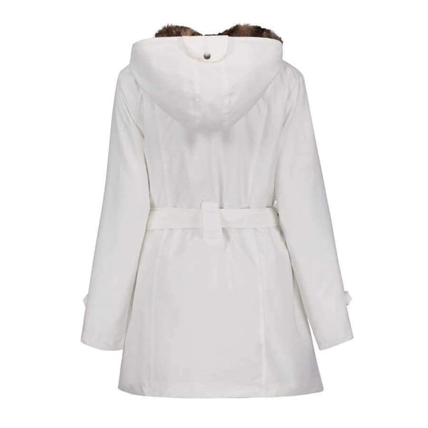 Planet Gates black / S Winter Coat Women Winter Jacket Hooded Slim Cotton Warm Coats Solid England Style Fashion Mid-Length Coat Women