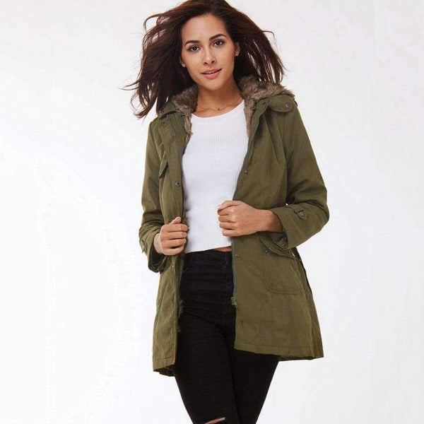 Planet Gates black / S Winter Coat Women Winter Jacket Hooded Slim Cotton Warm Coats Solid England Style Fashion Mid-Length Coat Women