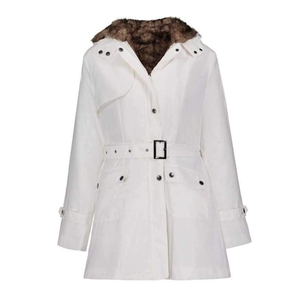 Planet Gates black / S Winter Coat Women Winter Jacket Hooded Slim Cotton Warm Coats Solid England Style Fashion Mid-Length Coat Women