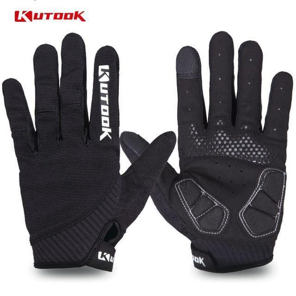 Planet Gates Black / S Winter Full Finger Gloves Men Touch Screen Anti-shock Breathable Fitness Gloves Weightlifting Sports