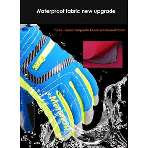 Planet Gates Black / S Winter Professional Ski Gloves Girls Boys Adult Waterproof Warm Gloves Snow Kids Windproof Skiing Snowboard Gloves