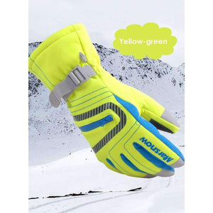 Planet Gates Black / S Winter Professional Ski Gloves Girls Boys Adult Waterproof Warm Gloves Snow Kids Windproof Skiing Snowboard Gloves