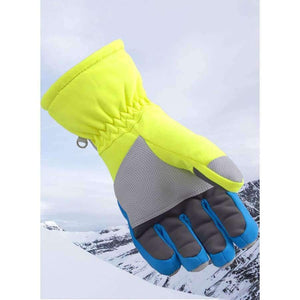 Planet Gates Black / S Winter Professional Ski Gloves Girls Boys Adult Waterproof Warm Gloves Snow Kids Windproof Skiing Snowboard Gloves