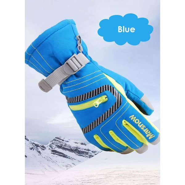 Planet Gates Black / S Winter Professional Ski Gloves Girls Boys Adult Waterproof Warm Gloves Snow Kids Windproof Skiing Snowboard Gloves