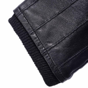 Winter Warm Gloves Genuine Sheepskin Leather Gloves Male Touch Screen Gloves Mittens Winter Gloves Male - Planet Gates