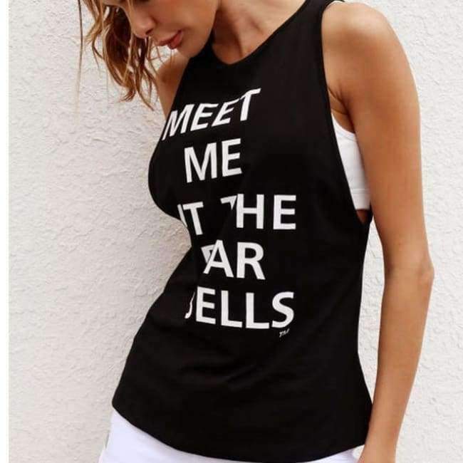 Planet Gates Black / S Yoga Tank top  Sleeveless Running Gym Fitness Shirts Sexy Sports Vest  Workout T-Shirts G-504