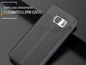 ZNP Luxury Silicone Litchi Leather Carbon Fiber Cover Case For Samsung Galaxy S6 S7 Edge A8 A3 A5 A7 J5 J7 2016 2017 Phone Case - Planet Gates
