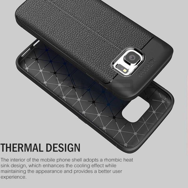 Planet Gates Black / S6 ZNP Luxury Silicone Litchi Leather Carbon Fiber Cover Case For Samsung Galaxy S6 S7 Edge A8 A3 A5 A7 J5 J7 2016 2017 Phone Case