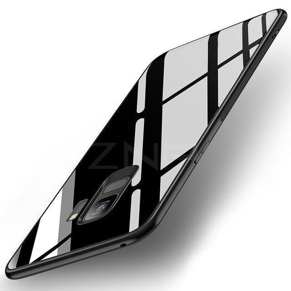 Planet Gates Black / S8 ZNP Luxury Tempered Glass Phone Case For Samsung Galaxy S9 S8 Plus Back Glass Cover Cases For Samsung S9 S8 Note 8 Case Shell