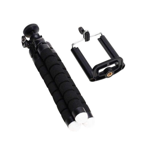 Planet Gates Black Samsung Xiaomi Huawei Phone Mobile Camera Holder Clip Mini Flexible Gorillapod Octopus Tripod stativ Stand for GoPro