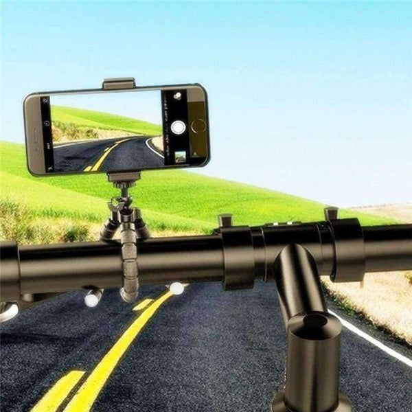Planet Gates Black Samsung Xiaomi Huawei Phone Mobile Camera Holder Clip Mini Flexible Gorillapod Octopus Tripod stativ Stand for GoPro
