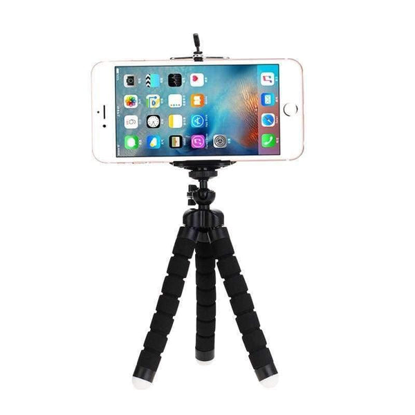 Planet Gates Black Samsung Xiaomi Huawei Phone Mobile Camera Holder Clip Mini Flexible Gorillapod Octopus Tripod stativ Stand for GoPro