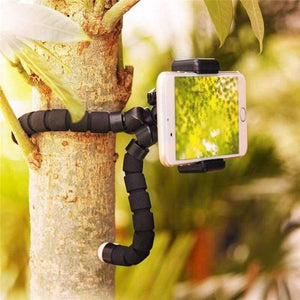 Planet Gates Black Samsung Xiaomi Huawei Phone Mobile Camera Holder Clip Mini Flexible Gorillapod Octopus Tripod stativ Stand for GoPro