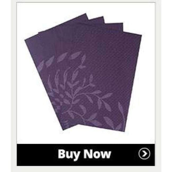 Planet Gates Black Set of 8 PVC Decorative Vinyl Placemats for Dining Table Runner Linen Place Mat in Kitchen Accessories Cup Coaster Pad