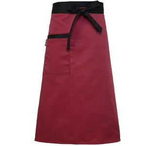 Planet Gates black short / One Size Chef Uniforms Women Dress Restaurant Kitchen Wear Men Clothes Waterproof Oil-proof with Pocket Cafe Waitress Cook Chef Aprons