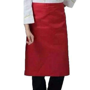 Planet Gates black short / One Size Chef Uniforms Women Dress Restaurant Kitchen Wear Men Clothes Waterproof Oil-proof with Pocket Cafe Waitress Cook Chef Aprons