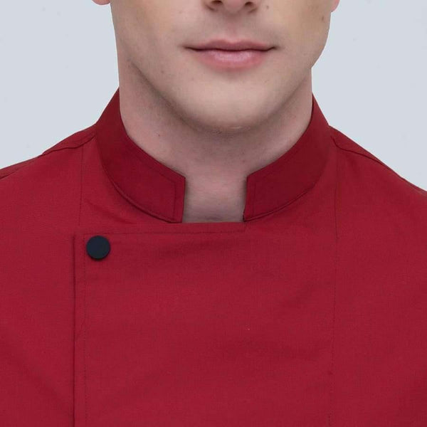 Planet Gates Black Short-sleeve Chef Uniforms Restaurant Hotel Chef Jacket Kitchen Cook Suit Man Woman Kitchen Work Clothes Overalls Blue Red