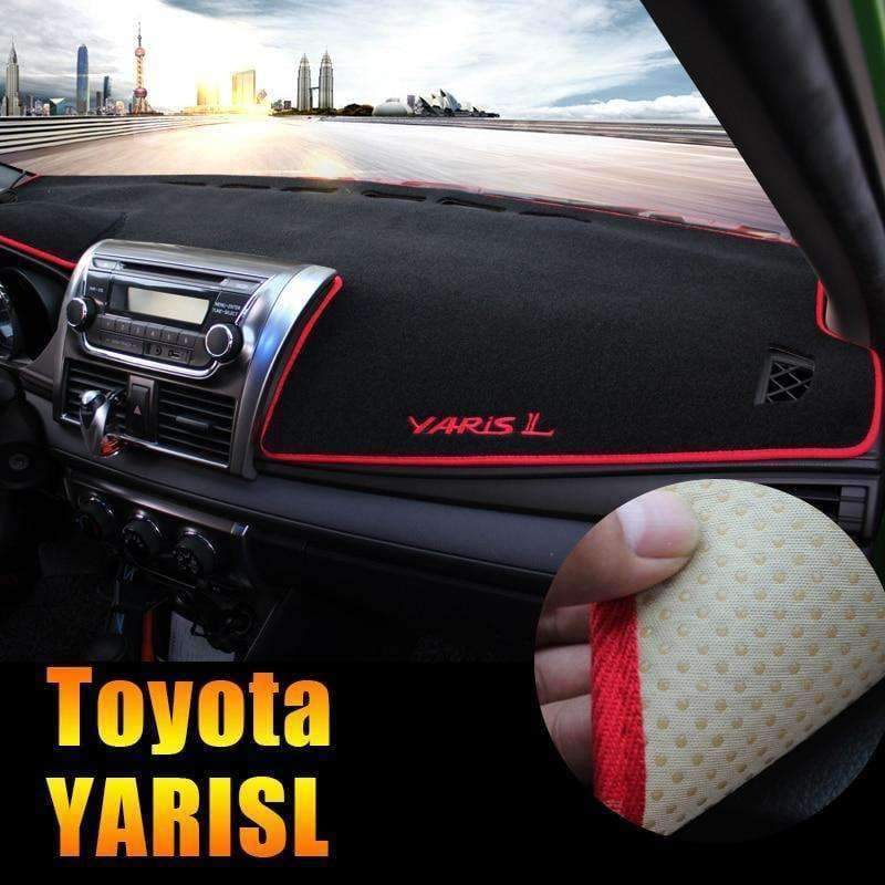 Planet Gates Black Side Car dashboard Avoid light pad Instrument platform desk cover Mats Carpets LHD  For Toyota YARIS L 2014 2015 Accessories
