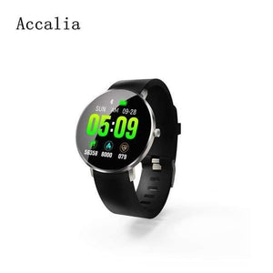 Planet Gates black silica Smart watch Full Screen Touch GPS Tracker Heart rate Blood Pressure Monitor Smart Wristband Sport Smart bracelet