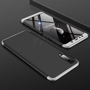 Planet Gates Black-Silver / A7 2018 H&A 360 Degree Full Cover Phone Case For Samsung Galaxy J4 Plus J6 Plus J8 A7 2018 Matte Shockproof PC Phone Cover A7 J8 Case