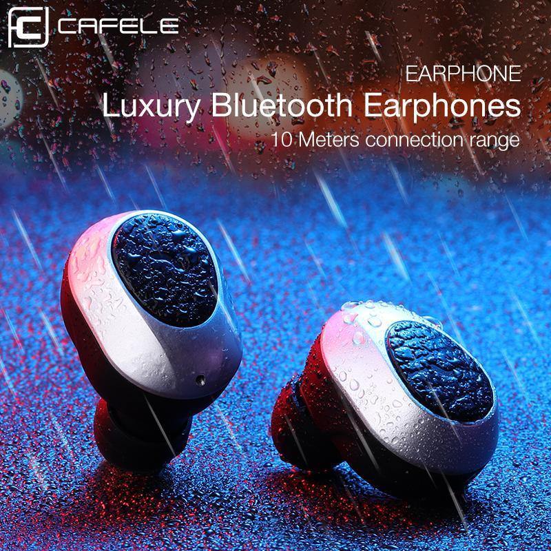 Planet Gates Black Silver / China CAFELE In-Ear Bluetooth Earphone Wireless Earbud Metal Heavy Bass Business Earphone High fidelity Sound Quality for Sports Music