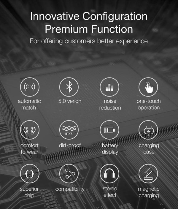 Planet Gates Black Silver / China CAFELE In-Ear Bluetooth Earphone Wireless Earbud Metal Heavy Bass Business Earphone High fidelity Sound Quality for Sports Music