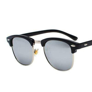 Planet Gates Black silver Classic Semi-Rimless Sunglasses Men's Women 2021 Square Polarized Sun glasses Men Oculos De Sol Gafas UV400 Retro Eyewear