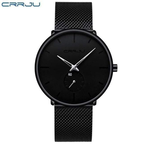 Planet Gates black silver Mens Watches Top Brand Luxury Waterproof Sport Watch Men Ultra Thin Dial Quartz Watch Casual Relogio Masculino