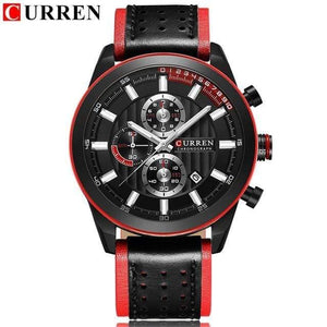 Planet Gates black silver Wristwatches Fashion New Arrival Calendar Casual Men Watches High Quality Leather Strap Chronograph Quartz watch