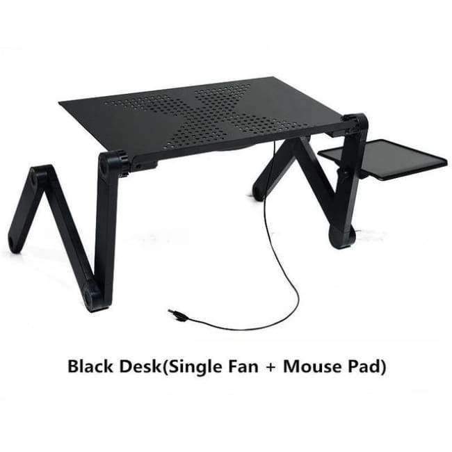 Planet Gates Portable Adjustable Laptop Standing Desk for Bed Sofa Folding Laptop Table Notebook Desk With Mouse Pad for Office