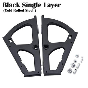 2PCS Furniture Hinges Shoes Drawer Cabinet Hinge Rack Metal Accessories Stainless Steel Foldable Self Fitting Hardware