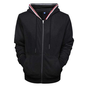 Planet Gates Black / Size L 60-68 KG Zipper Cardigan Hoodies Men Cotton Soft Feel Solid Color Men's Sweatshirts Slim Fit High Quality Hoodied Men