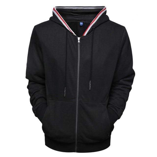 Planet Gates Black / Size L 60-68 KG Zipper Cardigan Hoodies Men Cotton Soft Feel Solid Color Men's Sweatshirts Slim Fit High Quality Hoodied Men