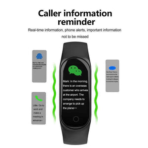 Smart Bracelet Color Screen Fitness Tracker IP67 Waterproof Blood Pressure Heart Rate Monitor Smart Band For Android IOS