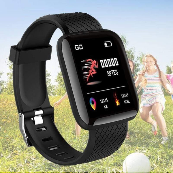 Planet Gates black Smart Watch Kids Children Watches For Girls Boys Life Waterproof Digital LED Sports Watch Child Wrist Clock Smartwatch