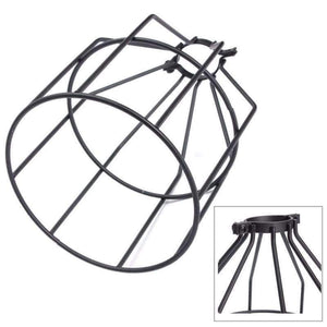 Planet Gates Black Smuxi E27 Vintage Steel Bulb Guard Clamp On Metal Lamp Cage Retro Trouble Light Industrial Lamp Covers Lamp Shades Lanterns