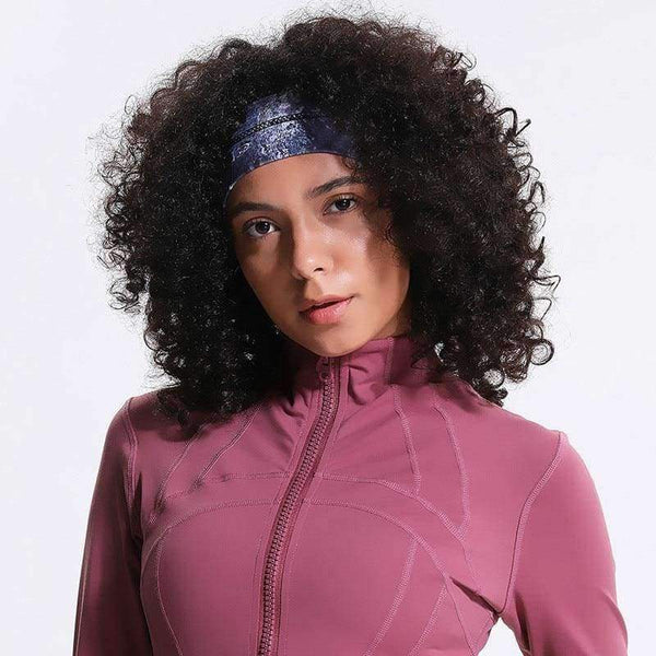 Planet Gates Black Solid Gym Yoga Hair Bands Headband Women Anti-Sweat Head Band Plain Running Sport Hairband Sport Accessories 9Colors