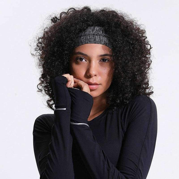 Planet Gates Black Solid Gym Yoga Hair Bands Headband Women Anti-Sweat Head Band Plain Running Sport Hairband Sport Accessories 9Colors