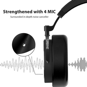 Planet Gates Black / Spain Bluedio T5 Active Noise Cancelling Wireless Bluetooth Headphones Portable Headset with microphone for phones and music