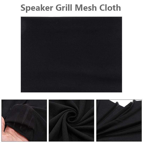 Planet Gates Black Speaker Grill Protective Cloth Stereo Gille Fabric Speaker Mesh Cloth Dustproof Size 1.6x0.5m
