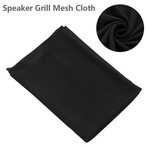 Planet Gates Black Speaker Grill Protective Cloth Stereo Gille Fabric Speaker Mesh Cloth Dustproof Size 1.6x0.5m