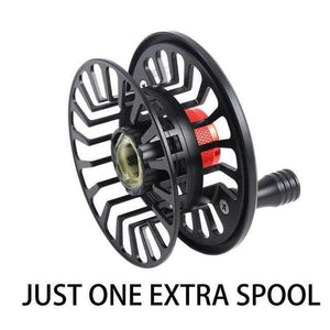 Planet Gates BLACK SPOOL / 3000 Series Fly Fishing Reel 3/4/5/6/7/8WT CNC Machined Aluminium Micro Adjusting Drag Fly Reel